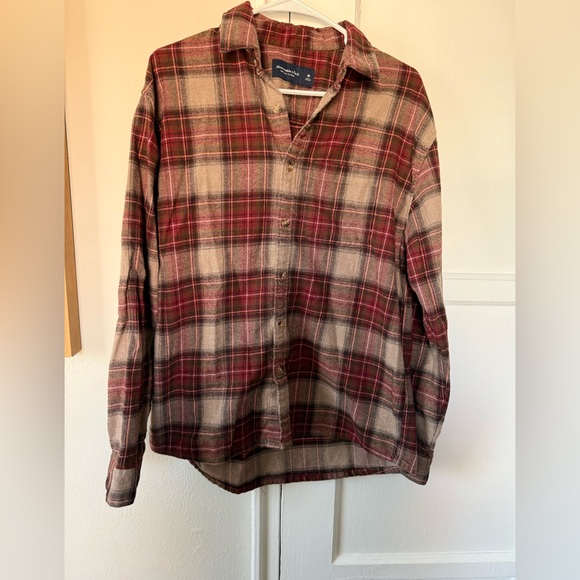 Abercrombie & Fitch Plaid Flannel 100% Cotton Size Medium - Picture 4 of 7